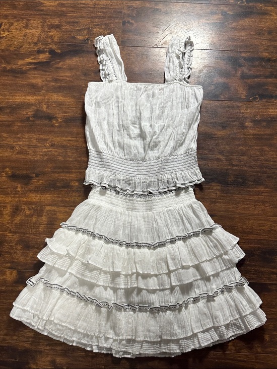 Scotch & Soda Dresses & Skirts - ✨ Scotch & Soda Maison Scotch White Tiered Ruffle 2-Piece Set Sz M